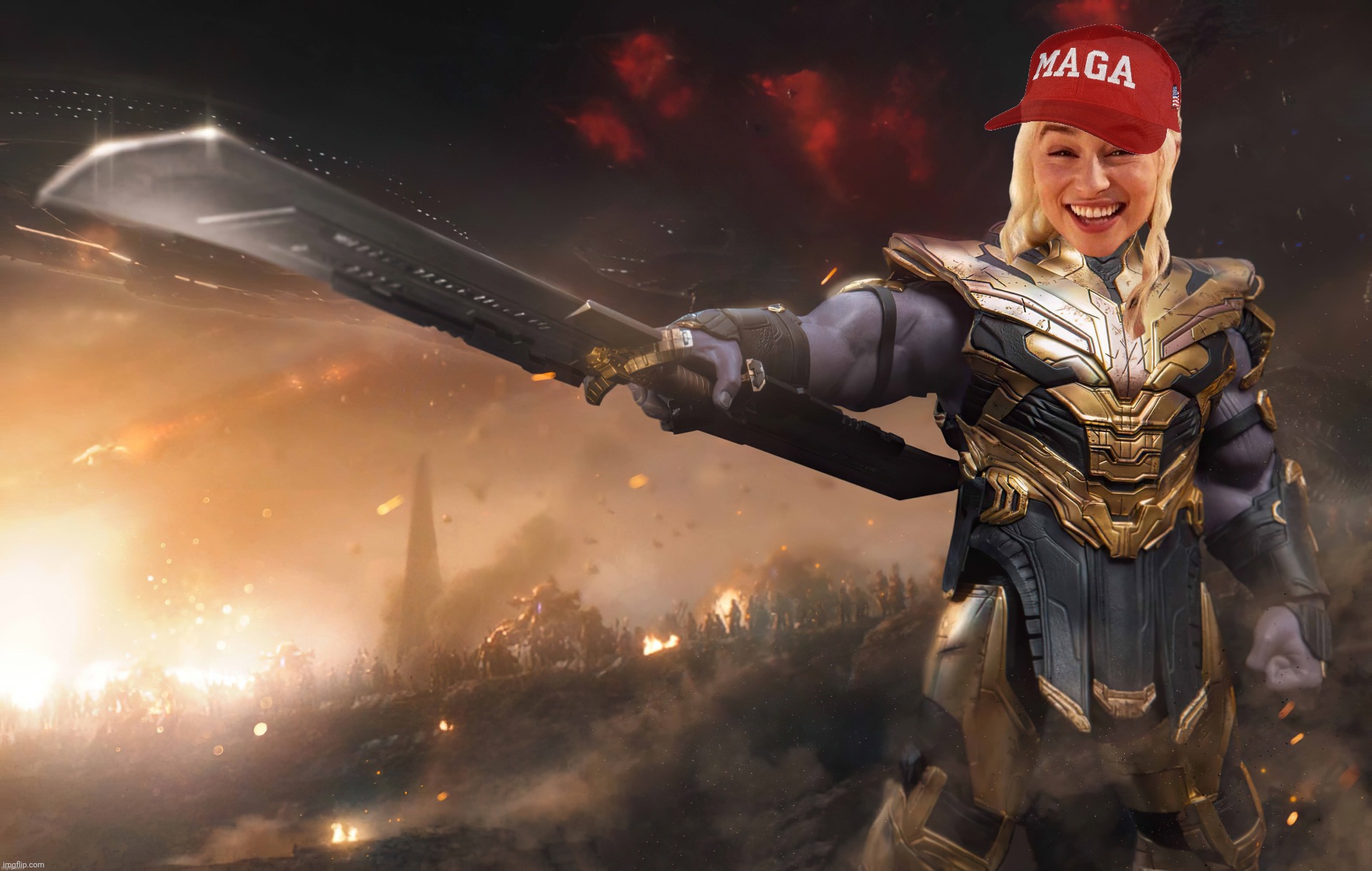 Daenerys Thanos | image tagged in daenerys thanos | made w/ Imgflip meme maker