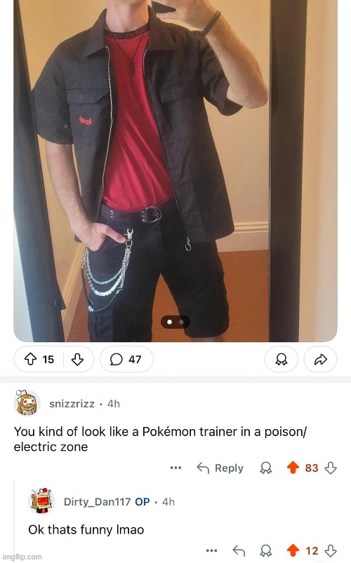 image tagged in outfit,pokemon,trainer,pokemon trainer,poison,electric | made w/ Imgflip meme maker