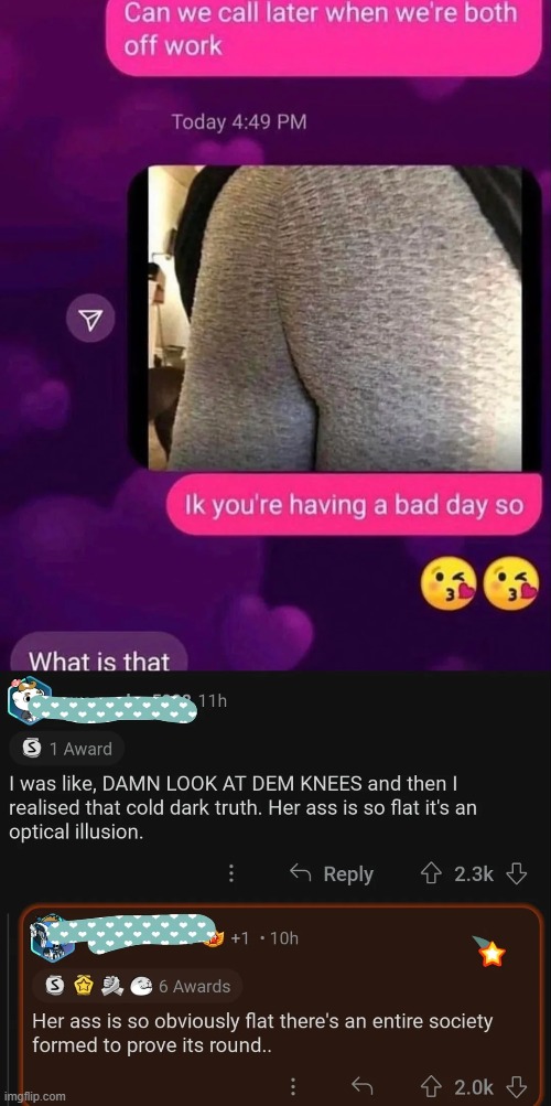 image tagged in ass,flat,optical illusion,flat earth,society,flat earth society | made w/ Imgflip meme maker