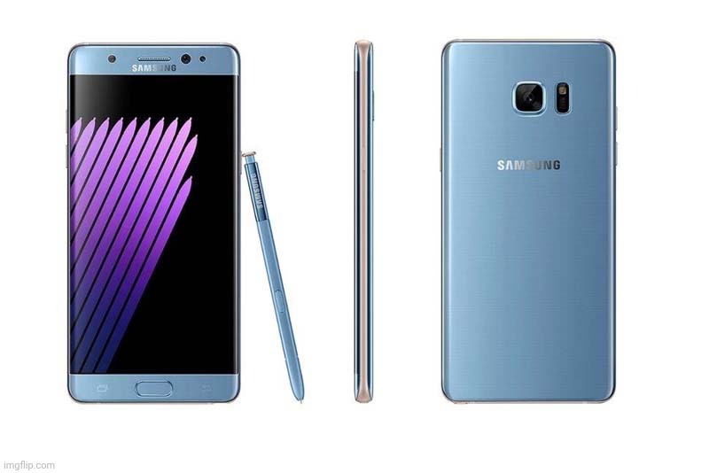 Samsung Galaxy Note 7 (DANGEROUS! DON'T USE WHILE FLIGHTS. DEMONSTRATION PURPOSES ONLY) | image tagged in samsung galaxy note 7,dangerous,galaxy note 7 | made w/ Imgflip meme maker