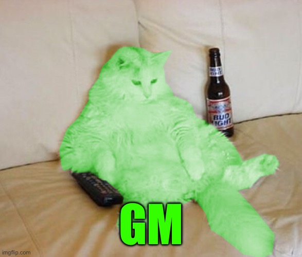 RayCat Chillin' | GM | image tagged in raycat chillin' | made w/ Imgflip meme maker