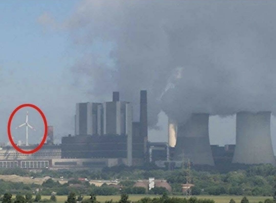 Green Energy Wind Power Plant Blank Meme Template