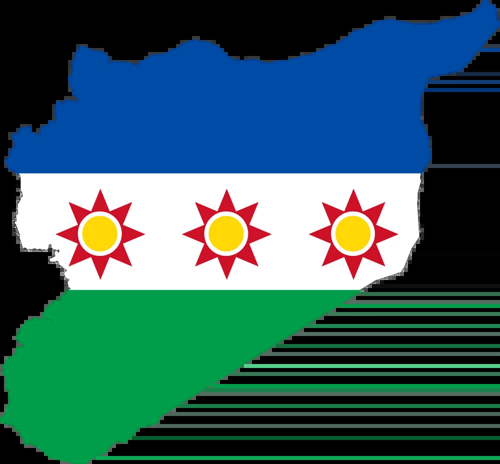 Mesopotamian Syria flag map Blank Meme Template
