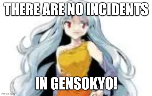 THERE ARE NO INCIDENTS; IN GENSOKYO! | image tagged in memes,touhou,plot | made w/ Imgflip meme maker