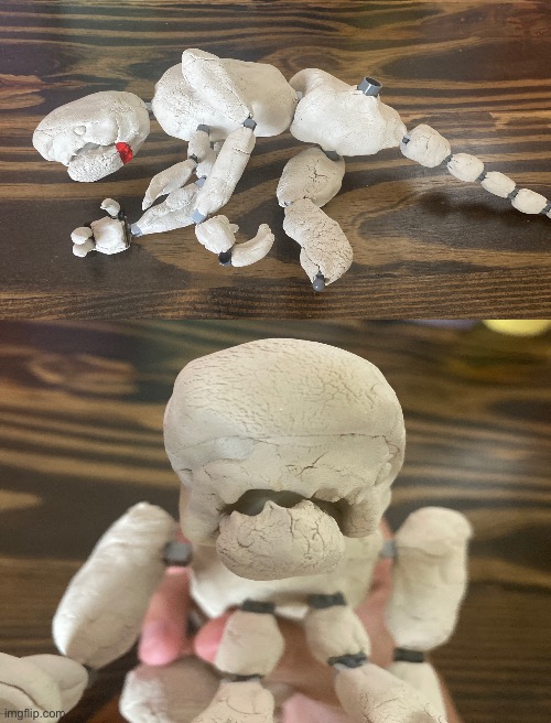 Here’s the distorted rex figure pics, it’s still incomplete but he still looks so chopped bro | made w/ Imgflip meme maker