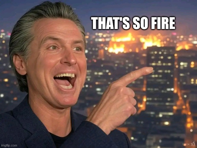 Gavin Newsome California Fire | THAT'S SO FIRE | image tagged in gavin newsome california fire | made w/ Imgflip meme maker
