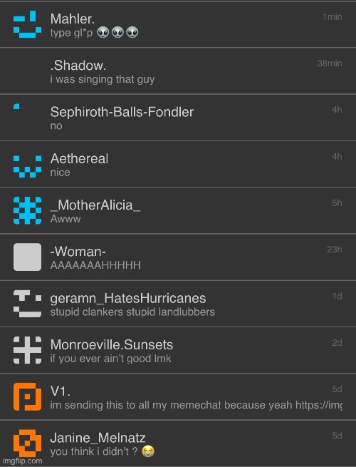 menechars reveal | made w/ Imgflip meme maker