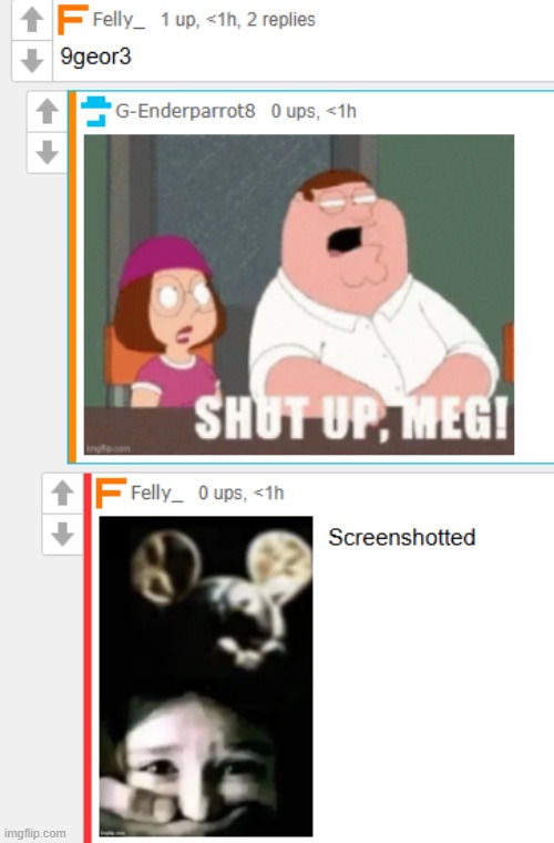 Ew a 9geor3 hater >:( | made w/ Imgflip meme maker