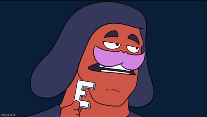 E | image tagged in e,sans le topic,new temp | made w/ Imgflip meme maker