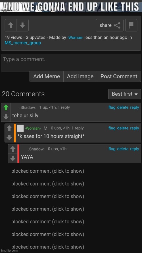 Thankfully no one else commented | made w/ Imgflip meme maker
