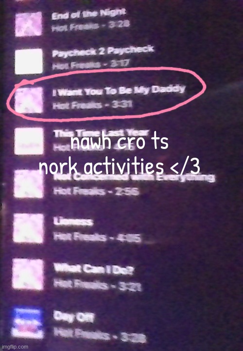 nawh cro ts nork activities </3 | made w/ Imgflip meme maker