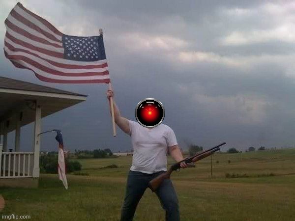 American flag shotgun guy | image tagged in american flag shotgun guy | made w/ Imgflip meme maker