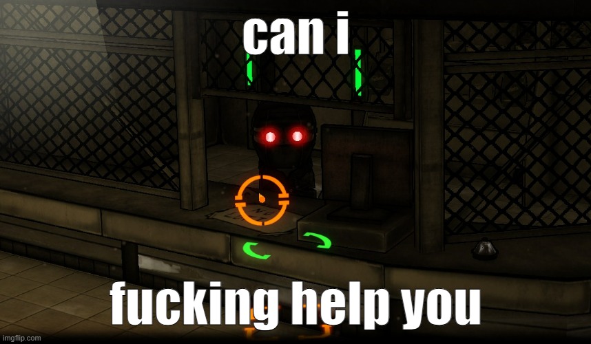 hank being a cashier | can i; fucking help you | image tagged in madness combat,cashier | made w/ Imgflip meme maker