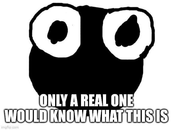 Blank White Template | ONLY A REAL ONE WOULD KNOW WHAT THIS IS | image tagged in blank white template | made w/ Imgflip meme maker