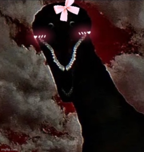 What a cutie patootie | image tagged in kawaii godzilla bloodbath | made w/ Imgflip meme maker