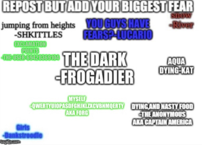 it is true I swear | EXCLAMATION POINTS -THE-USER-69420369104 | image tagged in repost but add your biggest fear | made w/ Imgflip meme maker