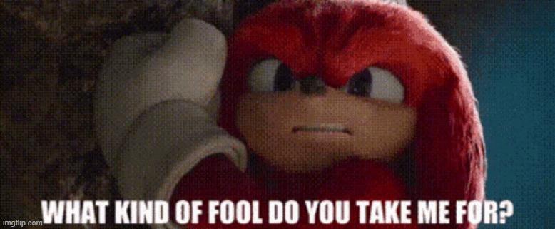 sonic movie what kind of fool do you take me for | image tagged in sonic movie what kind of fool do you take me for | made w/ Imgflip meme maker