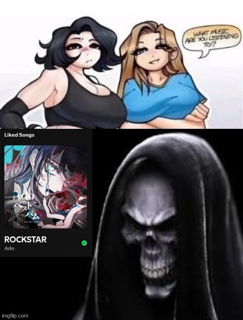 recommend me more ado songs plz | image tagged in what are you listening to | made w/ Imgflip meme maker