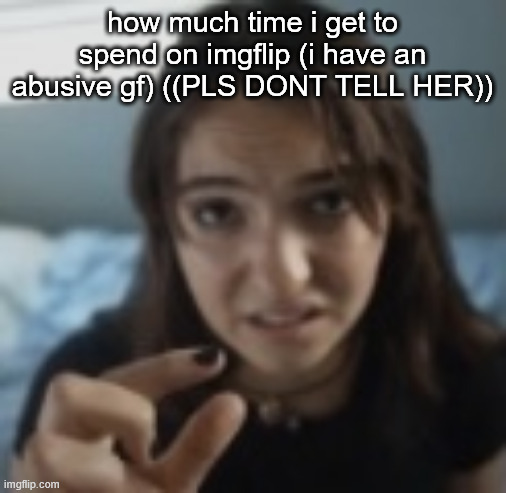pls dont tell | how much time i get to spend on imgflip (i have an abusive gf) ((PLS DONT TELL HER)) | image tagged in 2 inches | made w/ Imgflip meme maker