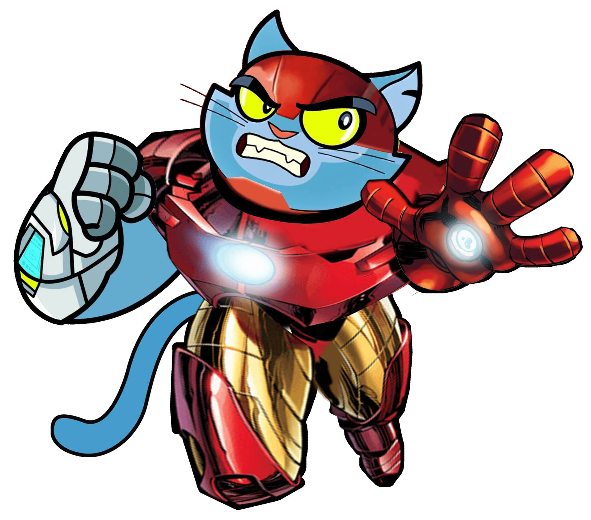 Ironcat (Ironman Reference) Blank Meme Template