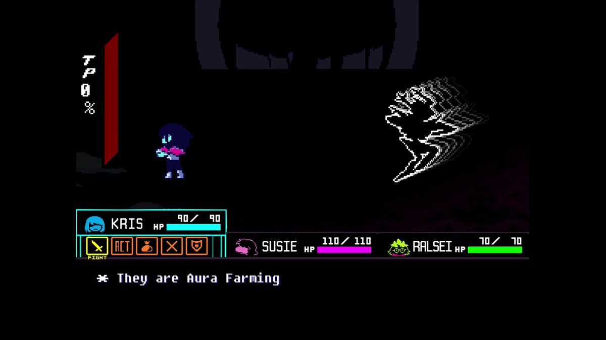 Aura farm deltarune Blank Meme Template