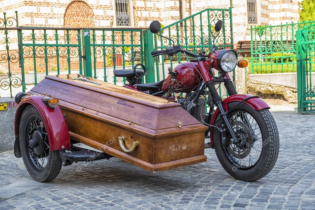 motorcycle coffin sidecar Blank Meme Template