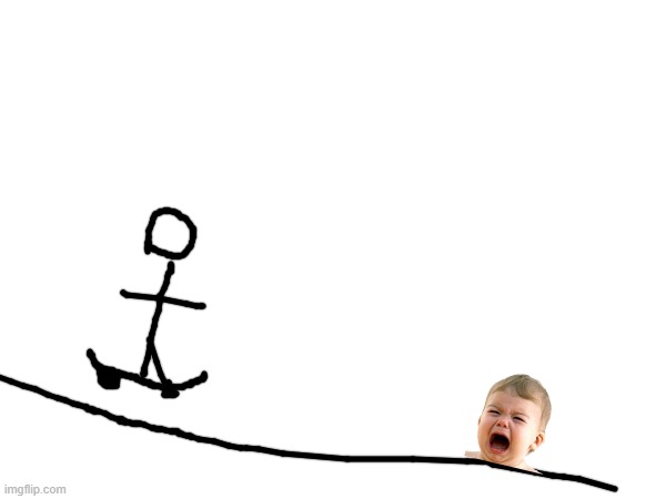 five upvotes and he doenst hit the baby | image tagged in mems,sjitpost,skateboarding | made w/ Imgflip meme maker