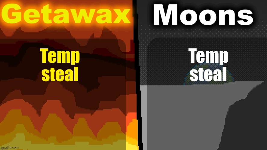 Geta n Moons shared temp | Temp steal; Temp steal | image tagged in geta n moons shared temp | made w/ Imgflip meme maker