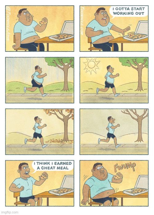 image tagged in comics,toonhole,weight loss,jogging | made w/ Imgflip meme maker