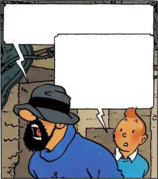 Haddock with hat Blank Meme Template