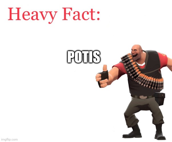 POTIS | image tagged in heavy fact | made w/ Imgflip meme maker