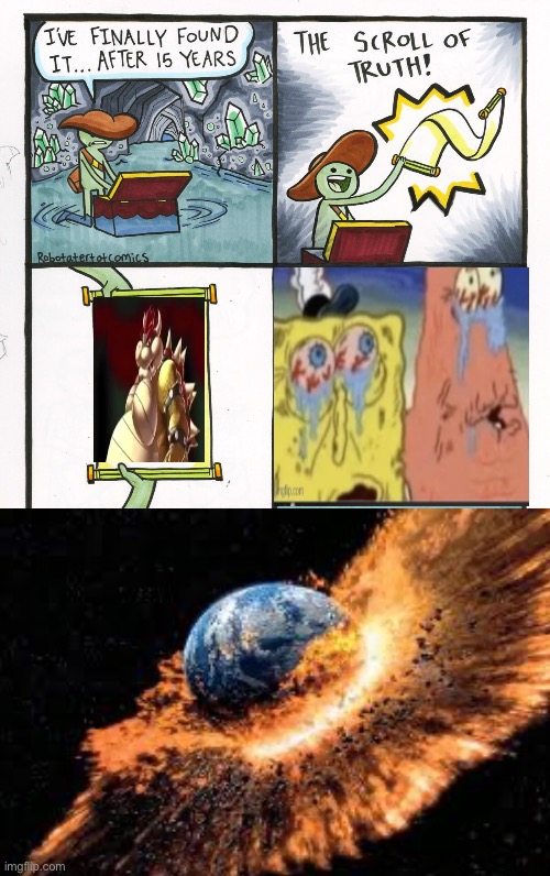i made a fun stream meme actually funny | image tagged in memes,the scroll of truth | made w/ Imgflip meme maker