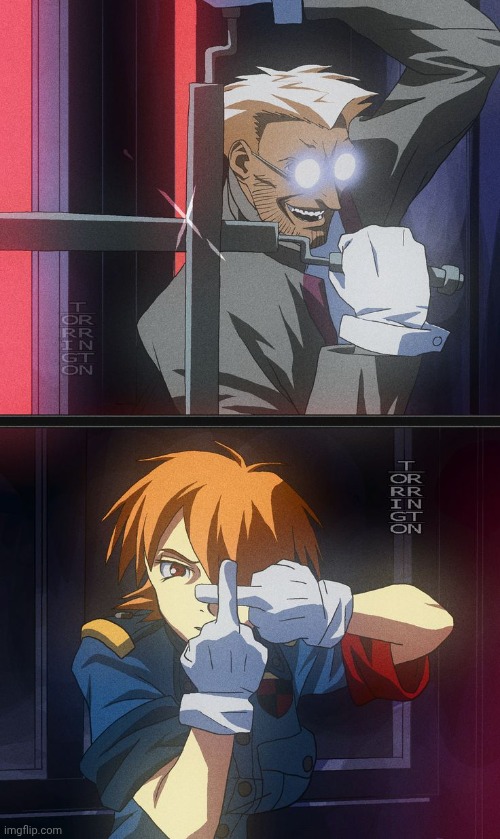image tagged in hellsing,anime,from 2001,not,hellsing ultimate | made w/ Imgflip meme maker