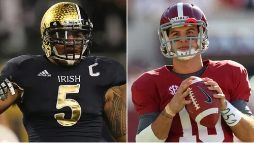 Monte Ta'o AJ McCarron Notre Dame Alabama BCS Blank Meme Template