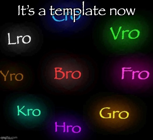 the seven, no, nine ros | It’s a template now | image tagged in the seven ros | made w/ Imgflip meme maker