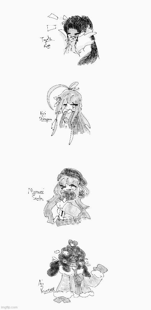 Who is the MSMG fave right now out of these four OCs? | image tagged in e | made w/ Imgflip meme maker