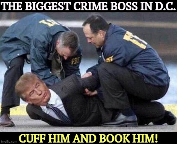 The Kingpin of Crime in D.C. brought down by Law & Order-Trump | THE BIGGEST CRIME BOSS IN D.C. CUFF HIM AND BOOK HIM! | image tagged in the kingpin of crime in d c brought down by law order-trump,trump,crime,mafia,jeffrey epstein,ghislaine maxwell | made w/ Imgflip meme maker