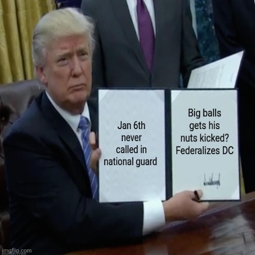 Donald Trump Dictator in Chief ~ Jan 6th? No national guard. Big balls gets nuts kicked? Let's make a police state out of DC | image tagged in trump fascism,dc police state,protest protest protest,epstein files diversion,trump golf drive homeless free,in dc | made w/ Imgflip meme maker