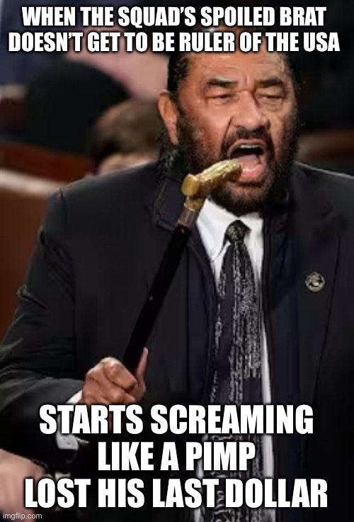 I want my last dollar back! | WHEN THE SQUAD’S SPOILED BRAT DOESN’T GET TO BE RULER OF THE USA; STARTS SCREAMING LIKE A PIMP LOST HIS LAST DOLLAR | image tagged in yell out load al green version,al green,pimp,usa,ruler,meme | made w/ Imgflip meme maker