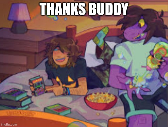 we shall never speak of this again por favor to interaction system | THANKS BUDDY | made w/ Imgflip meme maker