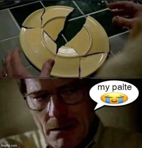 palte ;-; | made w/ Imgflip meme maker