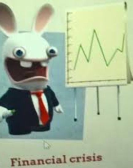 Financial Crisis Rabbids Blank Meme Template