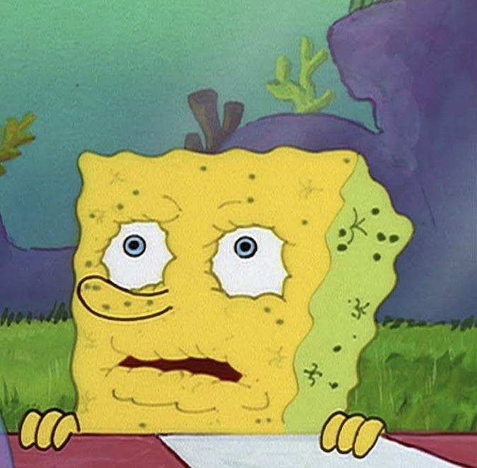 High Quality SpongeBob dried Blank Meme Template
