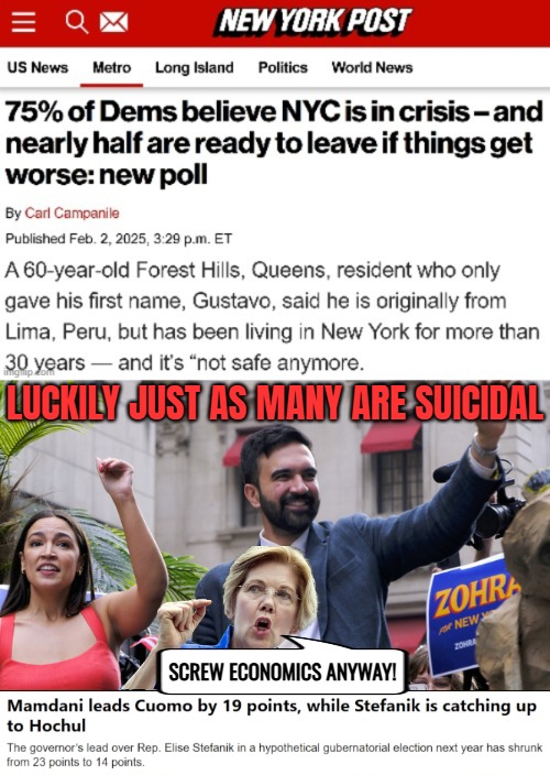 Smart people left the shit show to the College kids | LUCKILY JUST AS MANY ARE SUICIDAL; SCREW ECONOMICS ANYWAY! | image tagged in democrats,democratic socialism,american politics,sarcasm | made w/ Imgflip meme maker