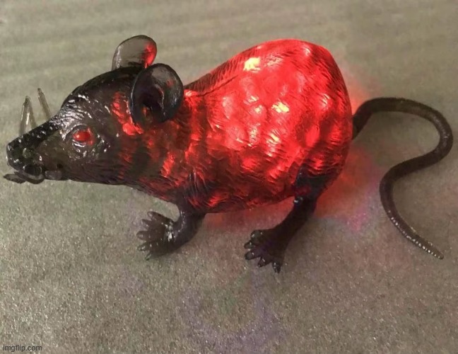 glowing rat | made w/ Imgflip meme maker