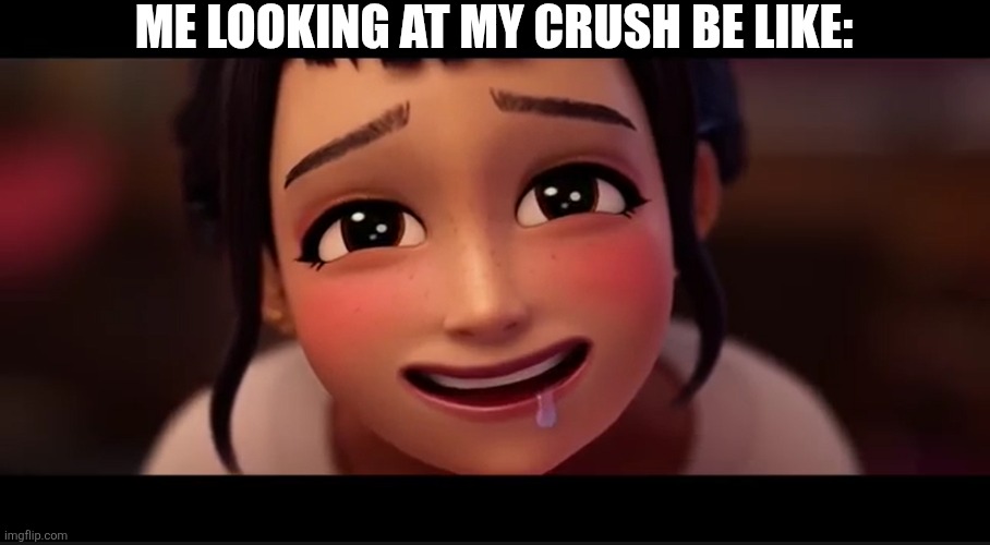 K-Pop Demon Hunters Zoey | ME LOOKING AT MY CRUSH BE LIKE: | image tagged in k-pop demon hunters zoey | made w/ Imgflip meme maker