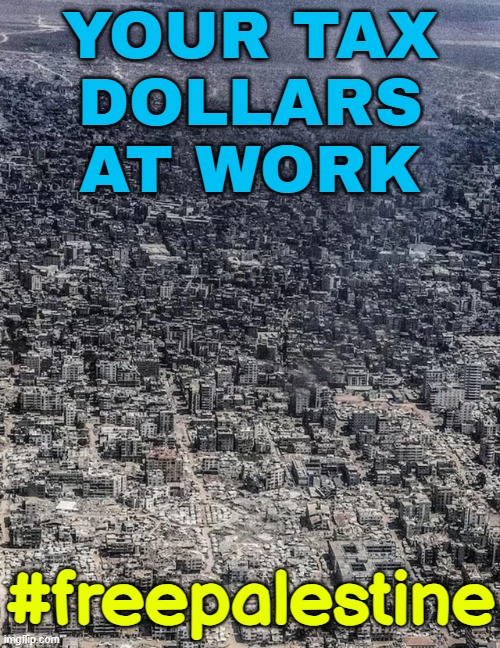 Your Tax Dollars At Work | YOUR TAX
DOLLARS
AT WORK; #freepalestine | image tagged in gaza,taxation is theft,palestine,genocide,starvation,food | made w/ Imgflip meme maker