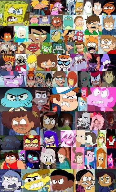 Cartoons vs who Blank Meme Template