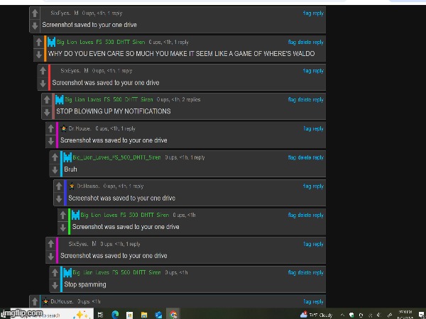 STOP BLOWING UP MY NOTIFS | made w/ Imgflip meme maker