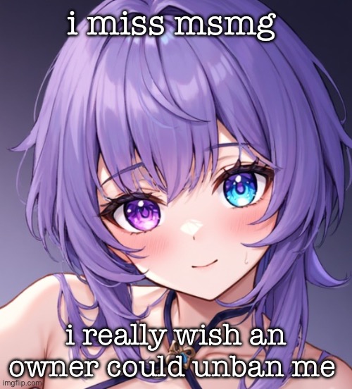 i got hacked and @StalkingHorse.mp4 banned me. i want a second chance now that the hacker is gone | i miss msmg; i really wish an owner could unban me | image tagged in star msmg | made w/ Imgflip meme maker